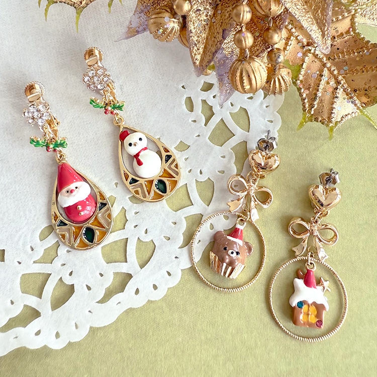 クリスマスチャームアクセサリー | ビーズ・パーツなどのハンドメイド