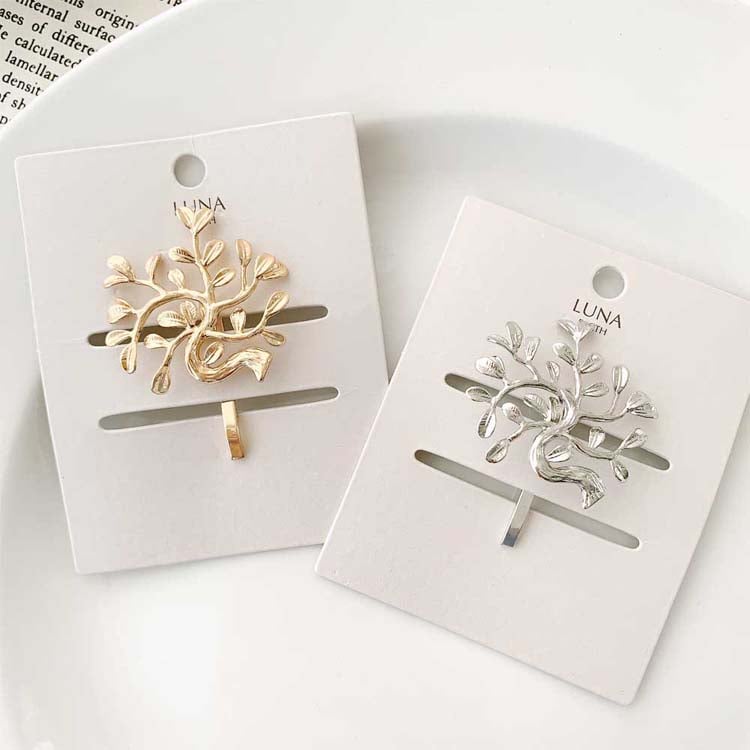 F-147) スズランモチーフポニーフック | ビーズ・パーツなどの