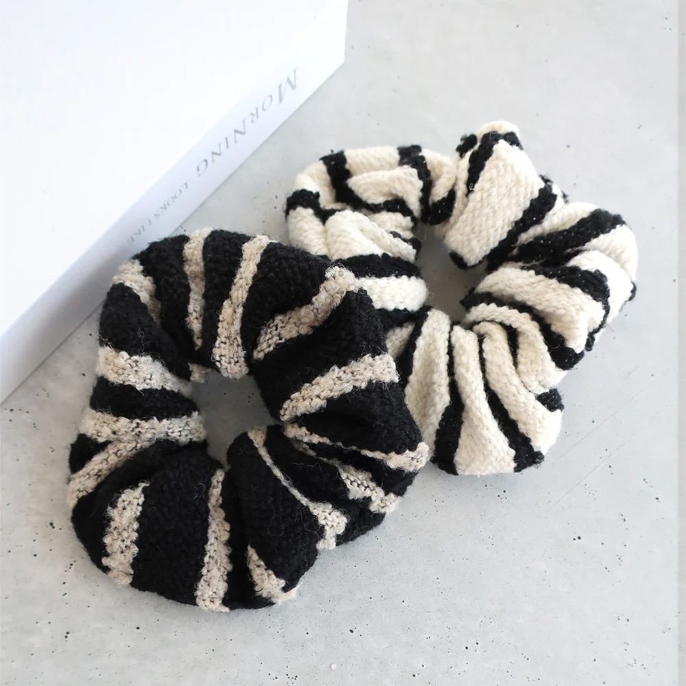 シュシュ S-559) ニットシュシュ | ビーズ・パーツなどのハンドメイドパーツ