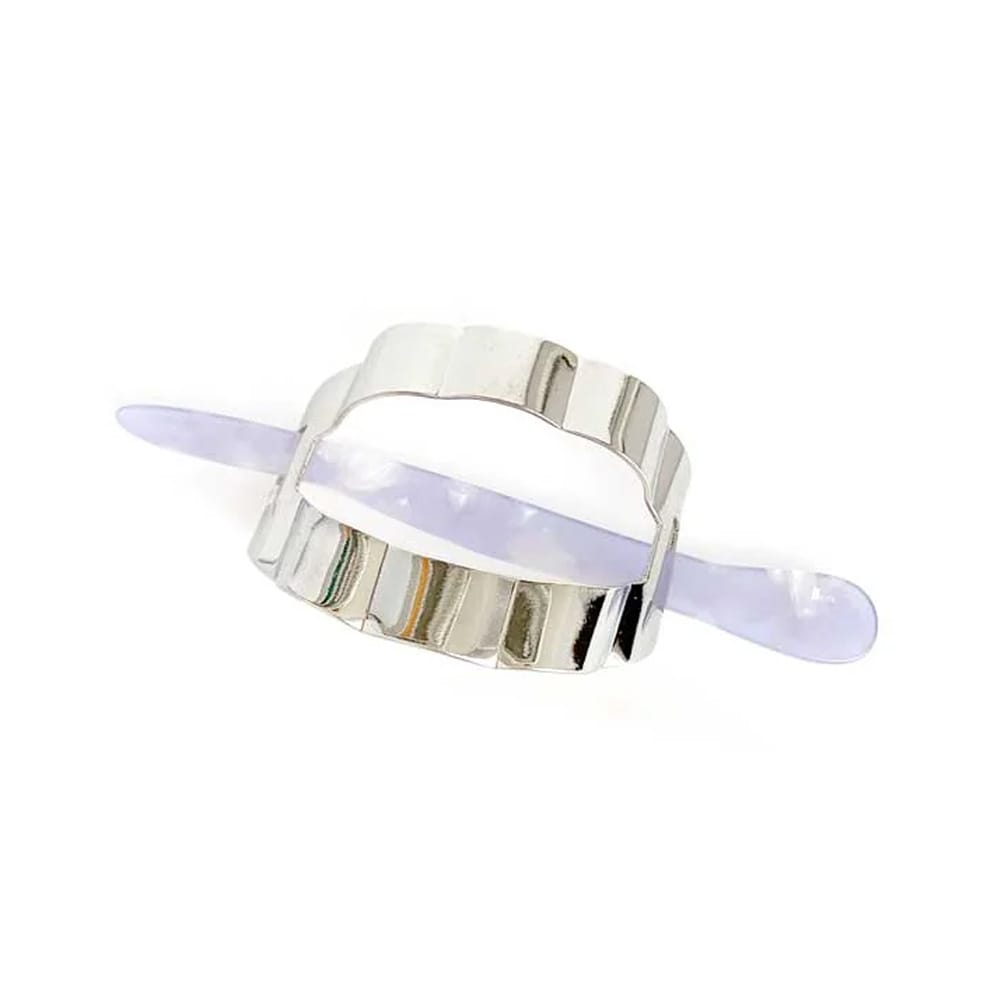 K-155) ウェーブメタル×アクリルマーブルマジェステ | ビーズ・パーツ