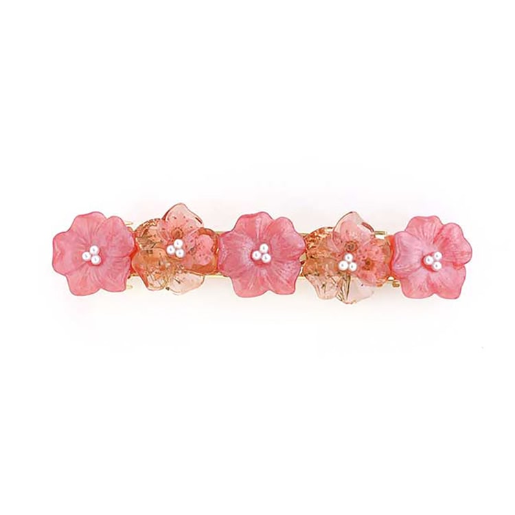 V-371) フラワーバレッタ | ビーズ・パーツなどのハンドメイドパーツ