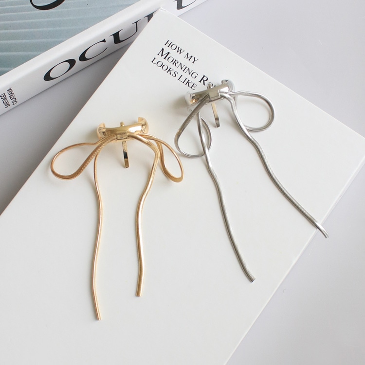 F-150) メタルリボンポニーフック | ビーズ・パーツなどのハンドメイド