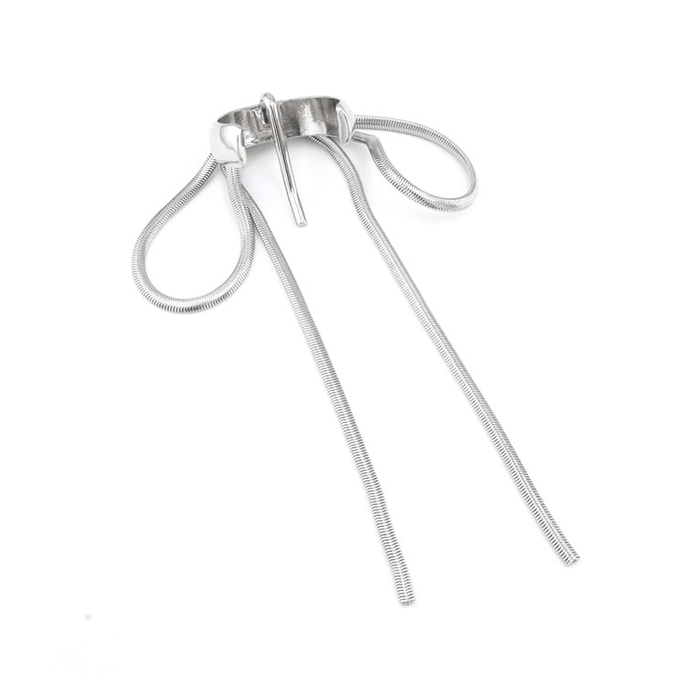 F-150) メタルリボンポニーフック | ビーズ・パーツなどのハンドメイド