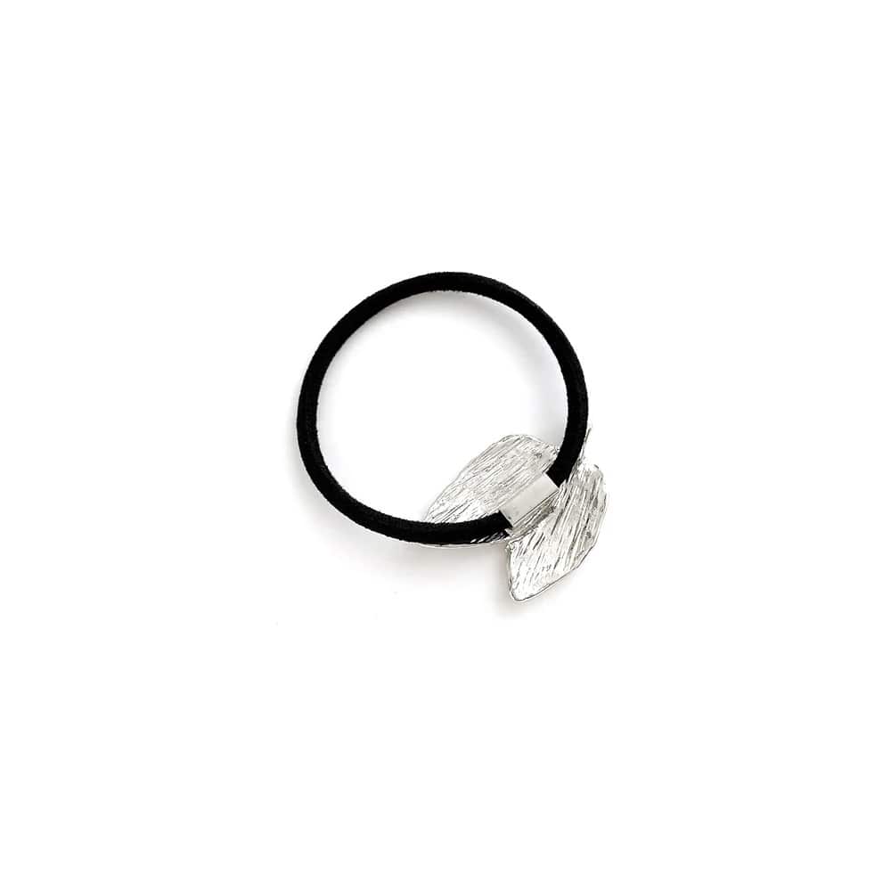 S-615) メタルリーフゴムポニー | ビーズ・パーツなどのハンドメイド