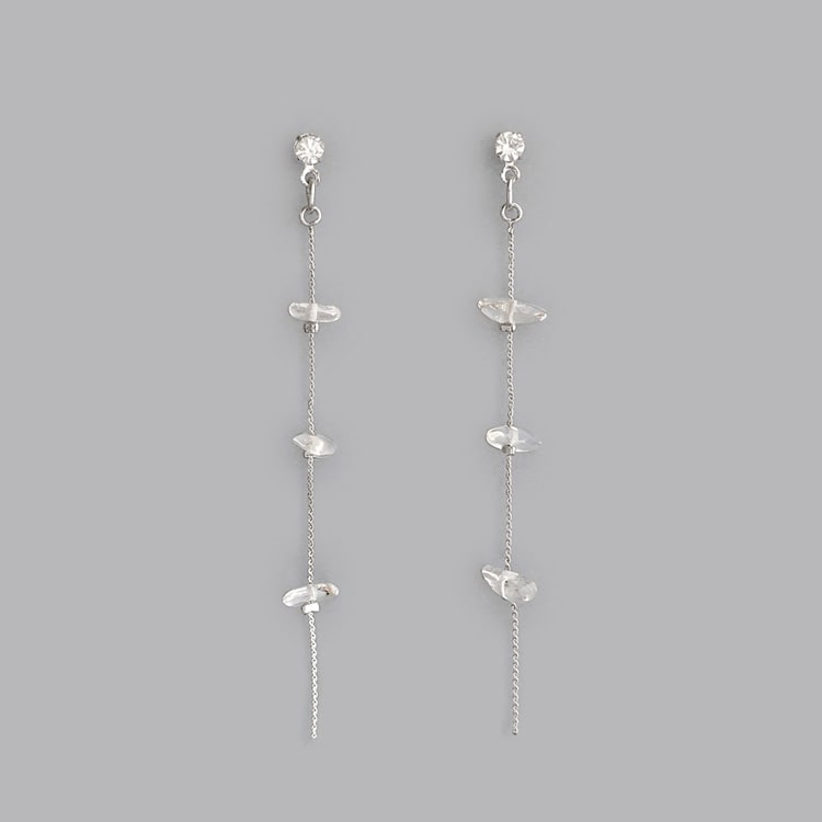 P-1108) サザレステーション樹脂ピアス / 天然石 | ビーズ・パーツなど