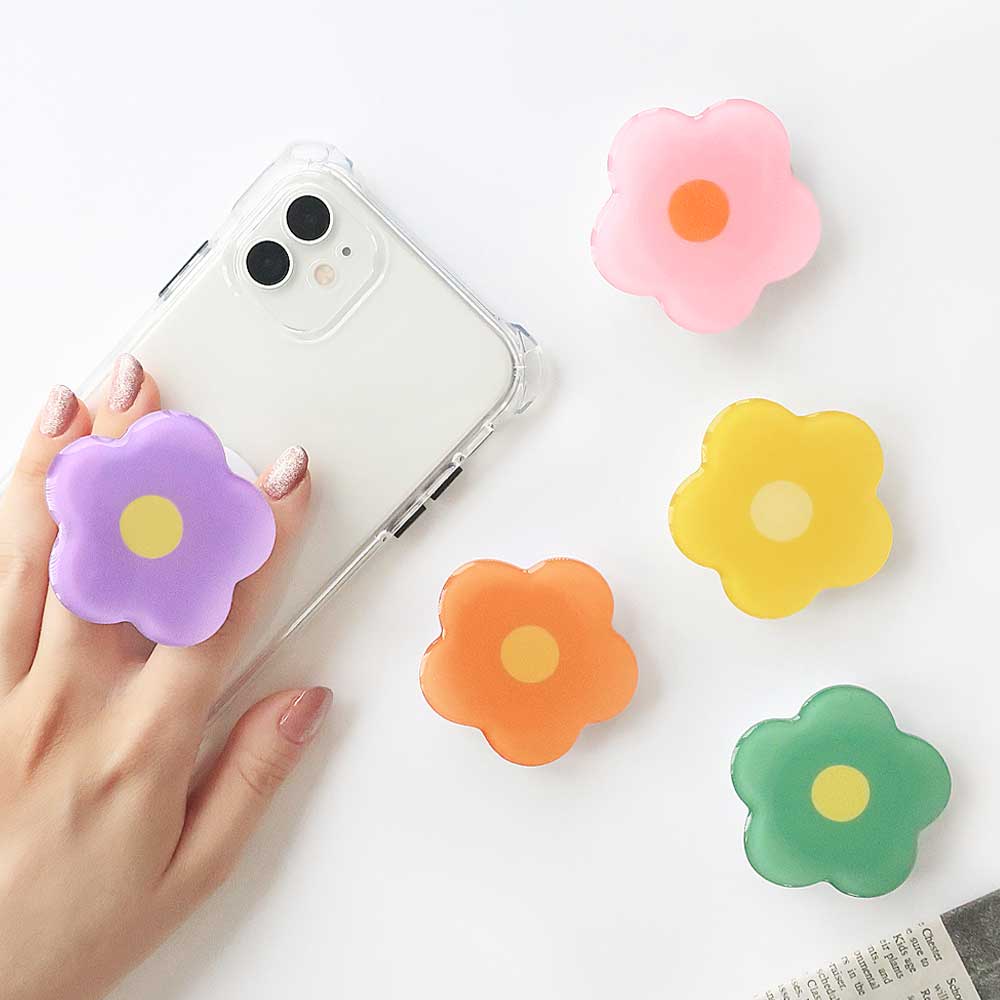 スマホグリップ / フラワー | ビーズ・パーツなどのハンドメイドパーツ