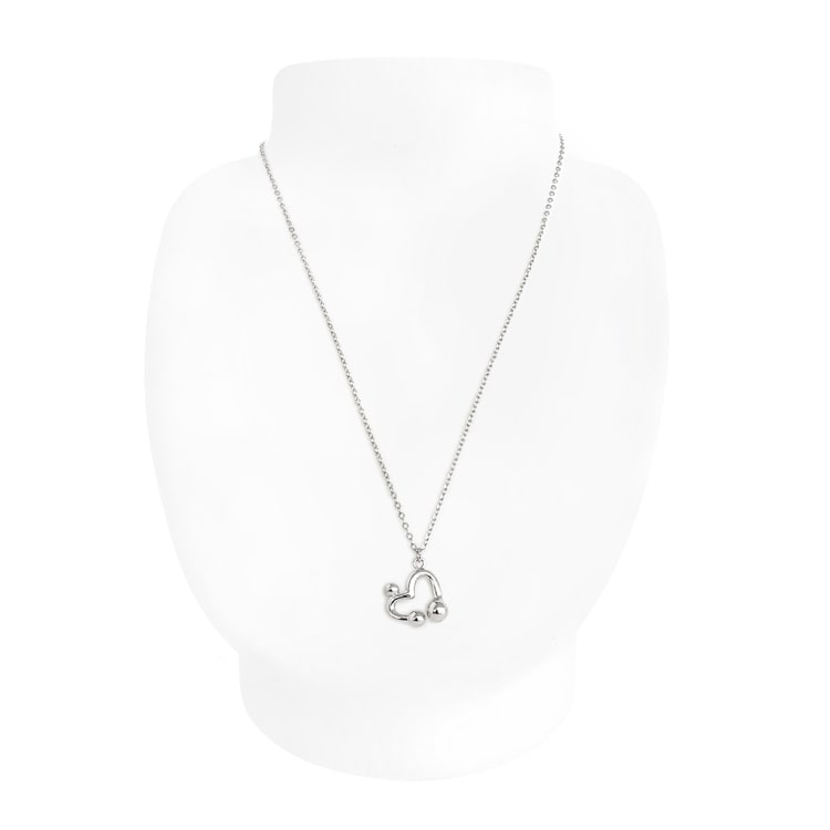 N-357) ハートネックレス | ビーズ・パーツなどのハンドメイドパーツ