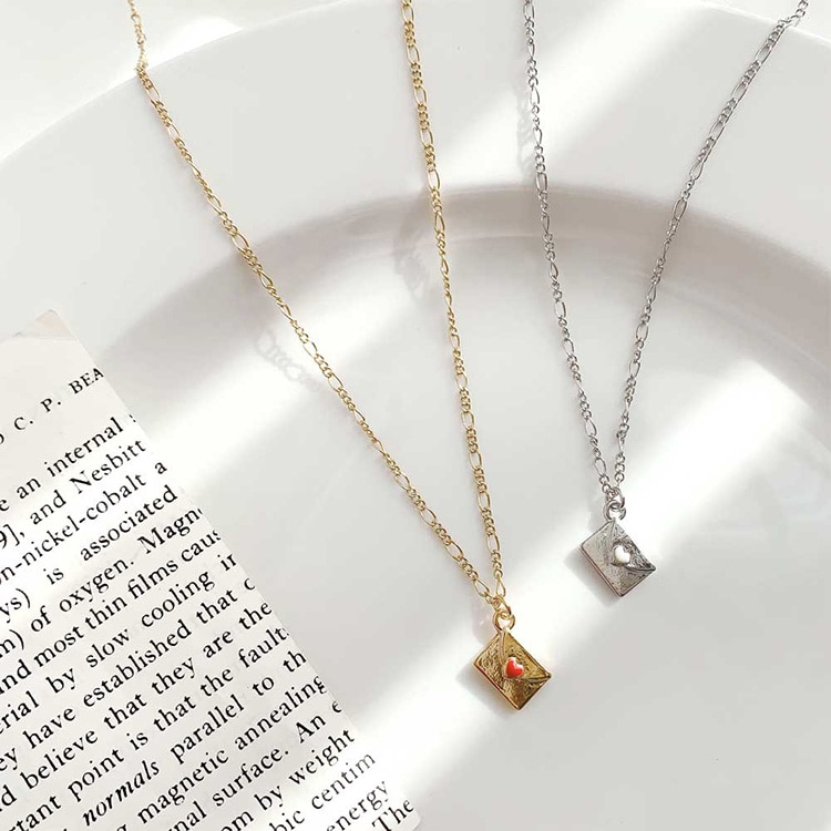 N-204) レターモチーフネックレス | ビーズ・パーツなどのハンドメイド