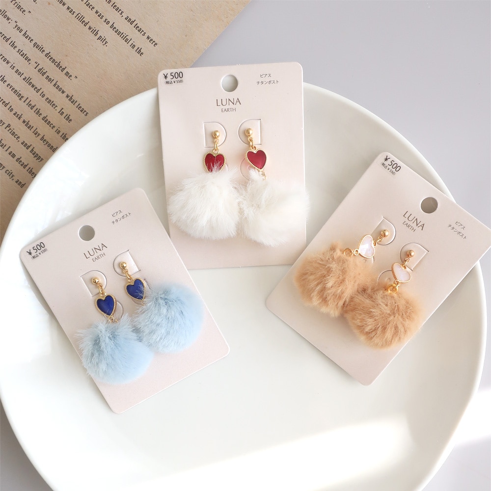 『5109』ハンドメイドピアス P-1012) リンゴモチーフピアス | ビーズ・パーツなどのハンドメイド