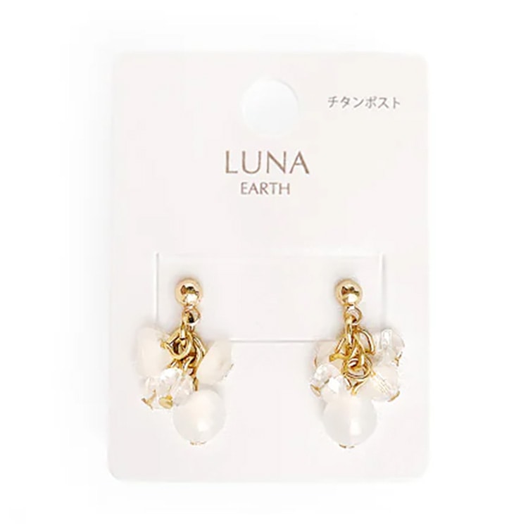 P-884) サザレ×ストーンチタンピアス | ビーズ・パーツなどの