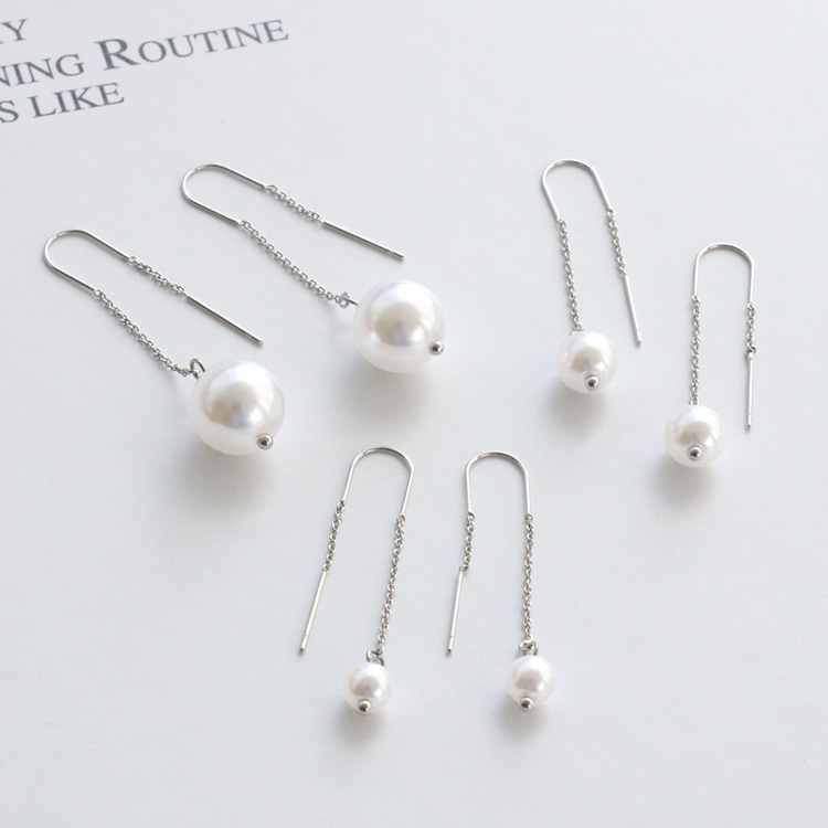 P-1135) 1粒パールアメリカンピアス | ビーズ・パーツなどの