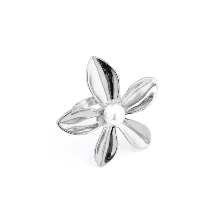 輪花 R-468) メタルフラワーリング | ビーズ・パーツなどのハンドメイド