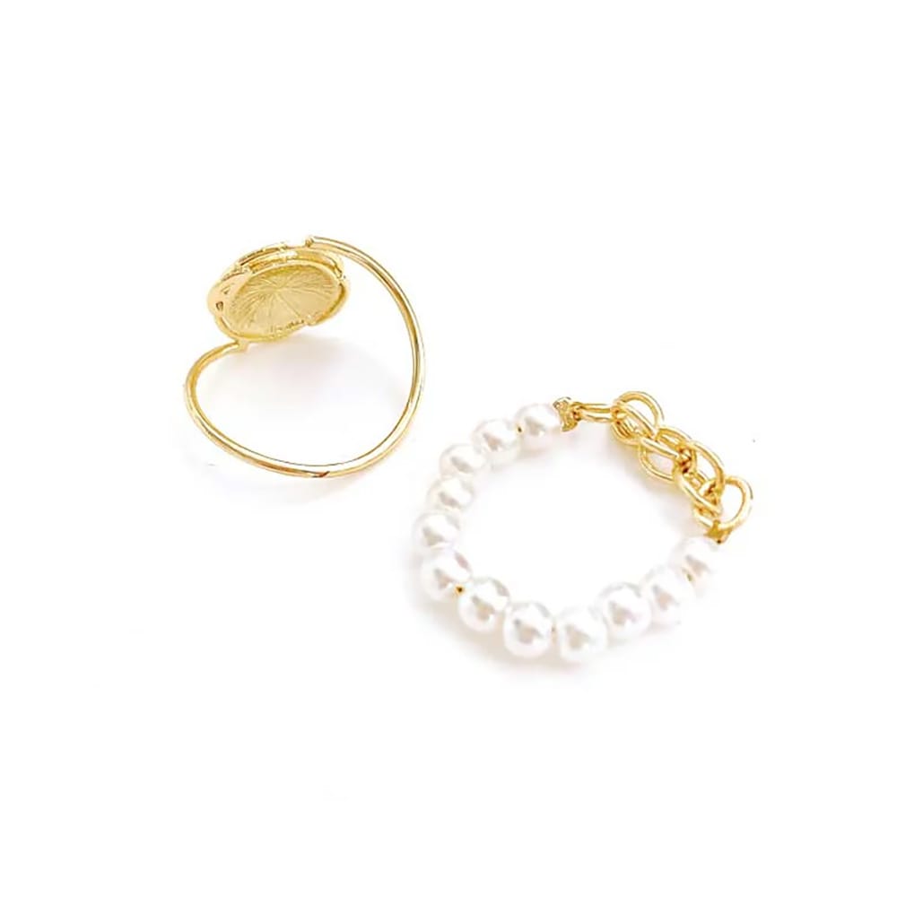 R-312) ニュアンスエレガントセットリング | ビーズ・パーツなどの