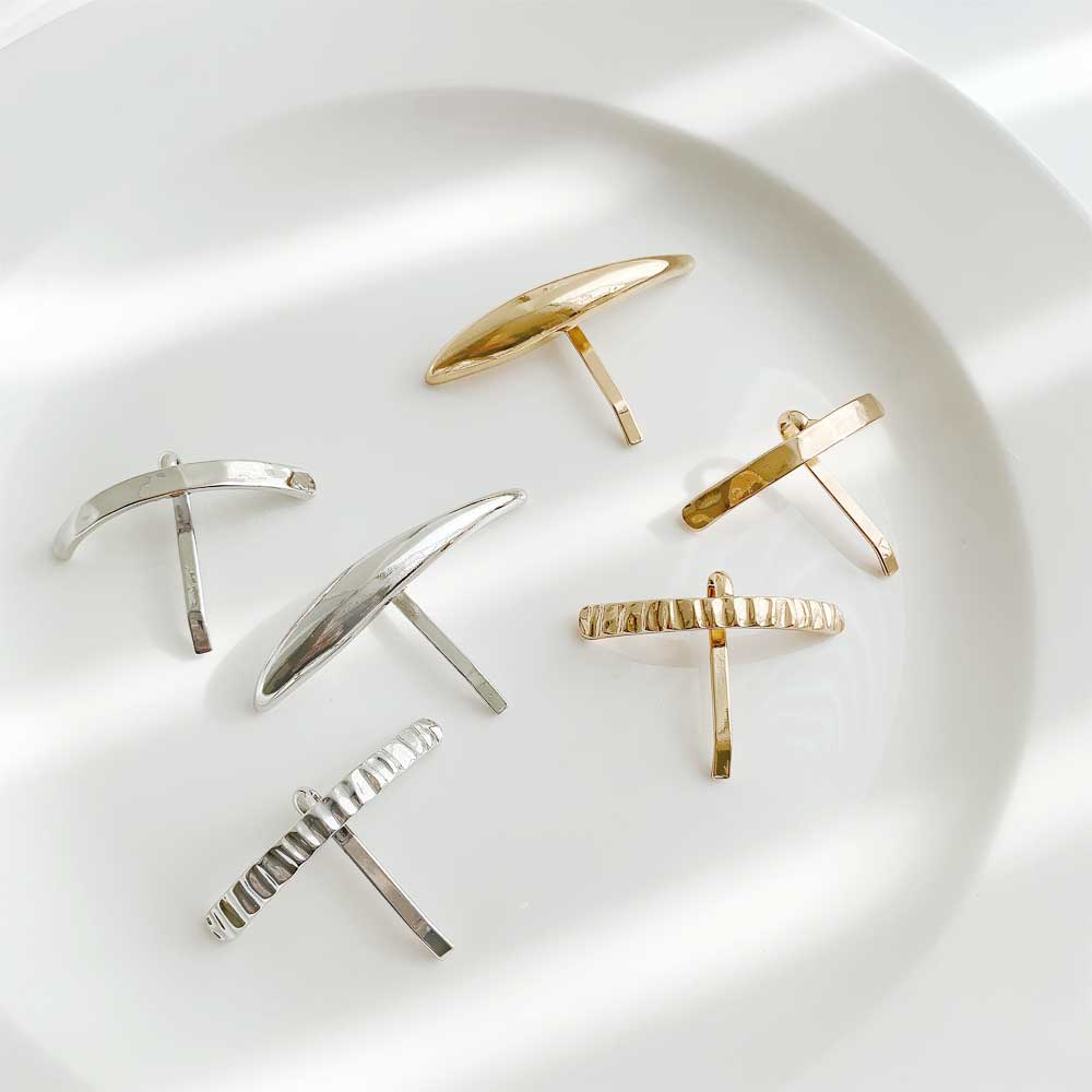 no.143 再販✩ハンドメイド✩小さくても存在感のあるポニーフック２点セット F-117) サテンリボンポニーフック | ビーズ・パーツなどのハンドメイド