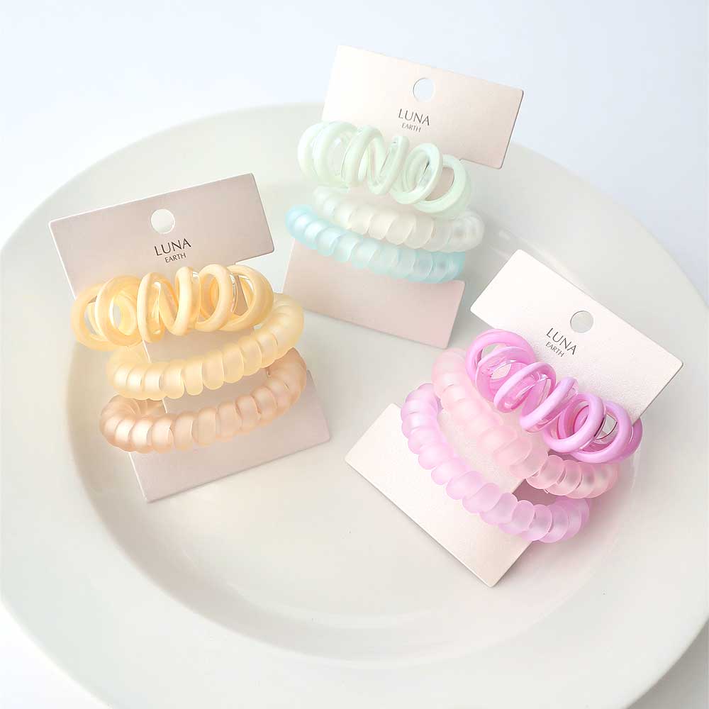 S-619) リーフモチーフゴムポニー | ビーズ・パーツなどのハンドメイド