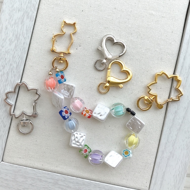 キーホルダー カラビナ（ハート） G5 ｜雑貨用金具・アクセサリー
