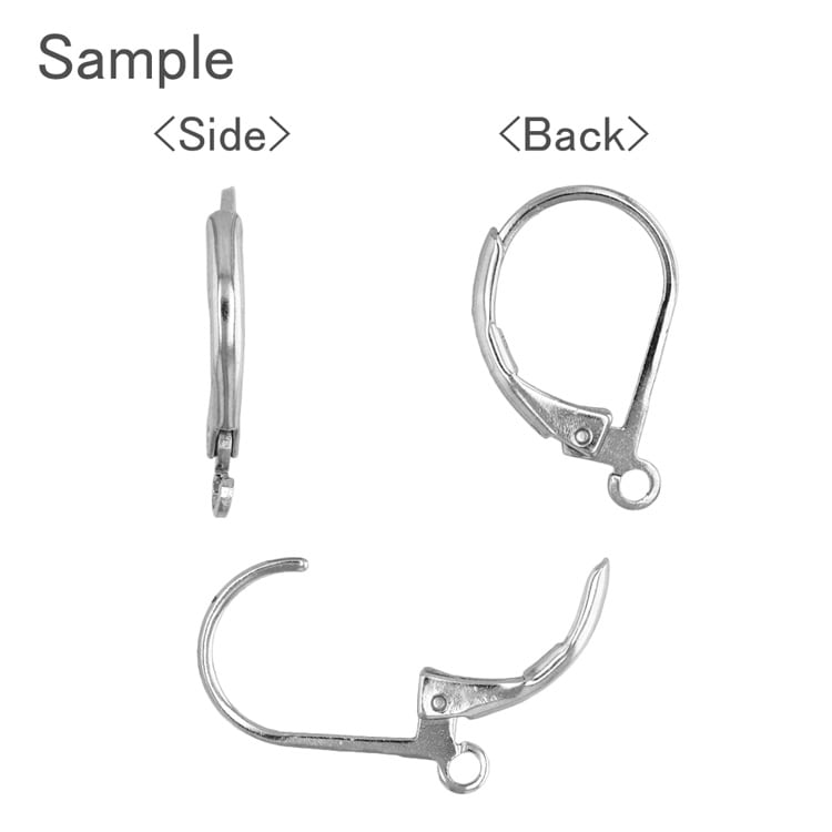 フレンチフックピアス G5 約13×9.6mm｜アクセサリー金具・パーツ