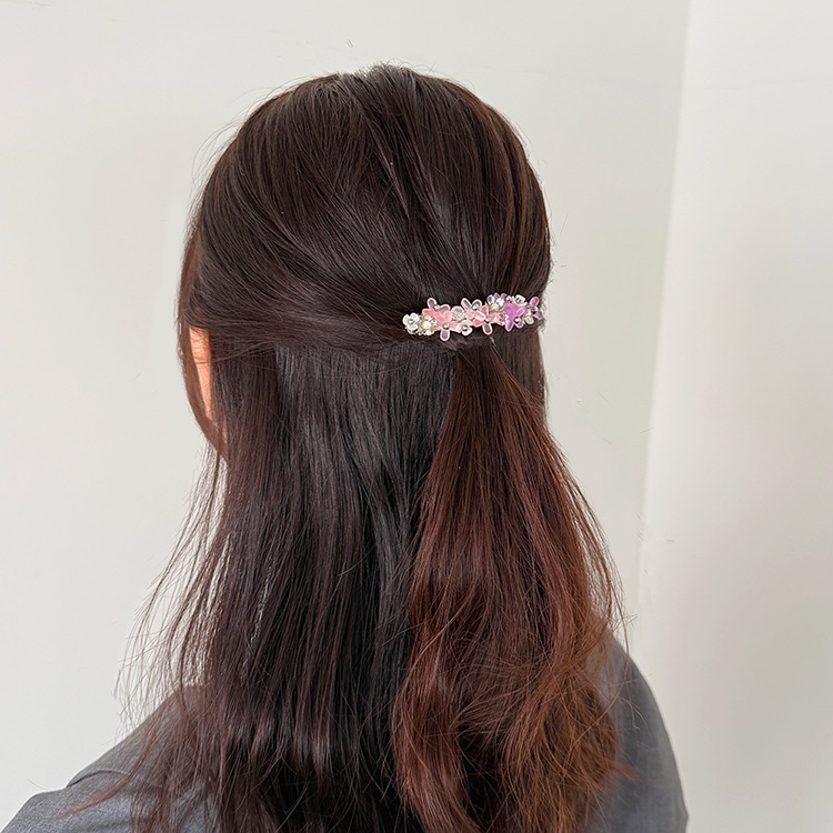 アクリルフラワー / 4弁花 / GR | ビーズ・パーツなどのハンドメイド