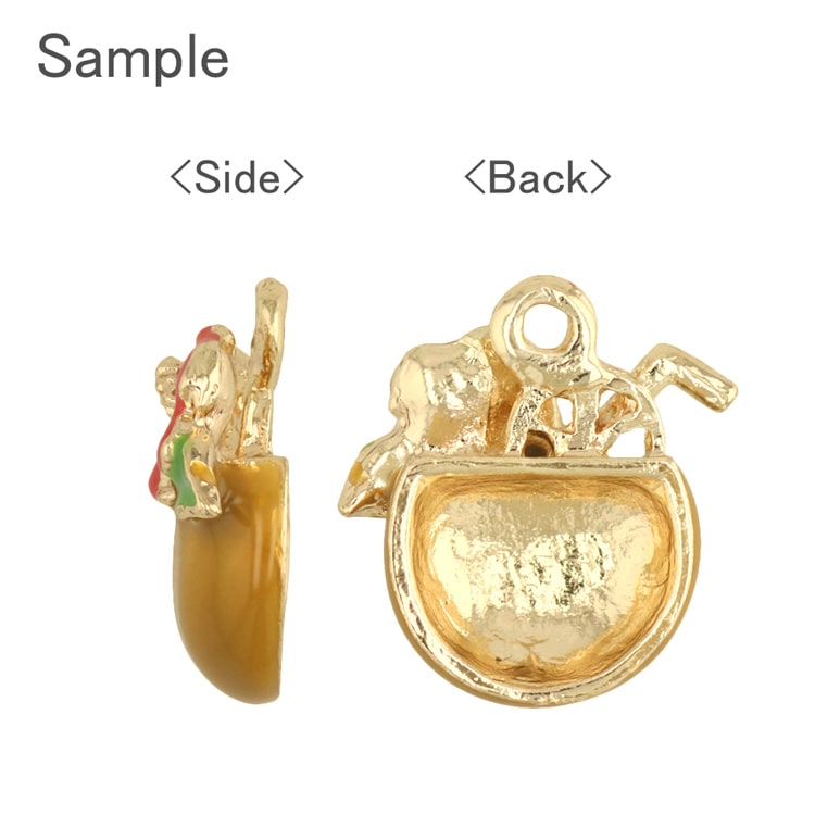 チャーム / ココナッツジュース（エポ入）/ BR・G5 | ビーズ・パーツ