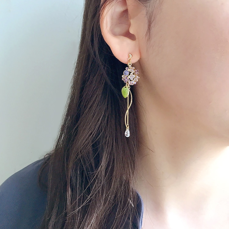 チャーム / 紫陽花 / BU・G5 ｜アクセサリーチャーム・ハンドメイド