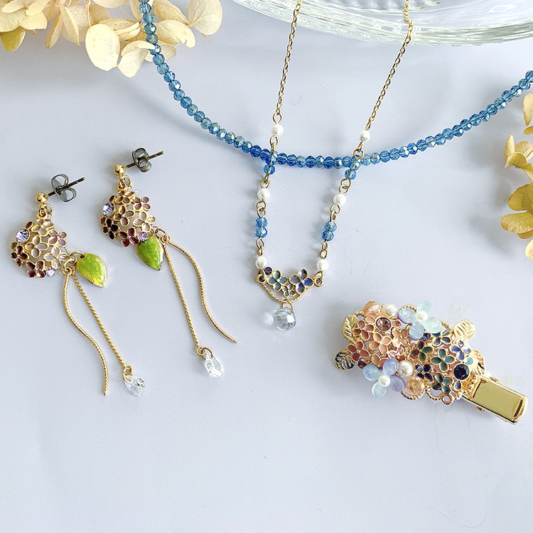 チャーム / 紫陽花 / BU・G5 ｜アクセサリーチャーム・ハンドメイド