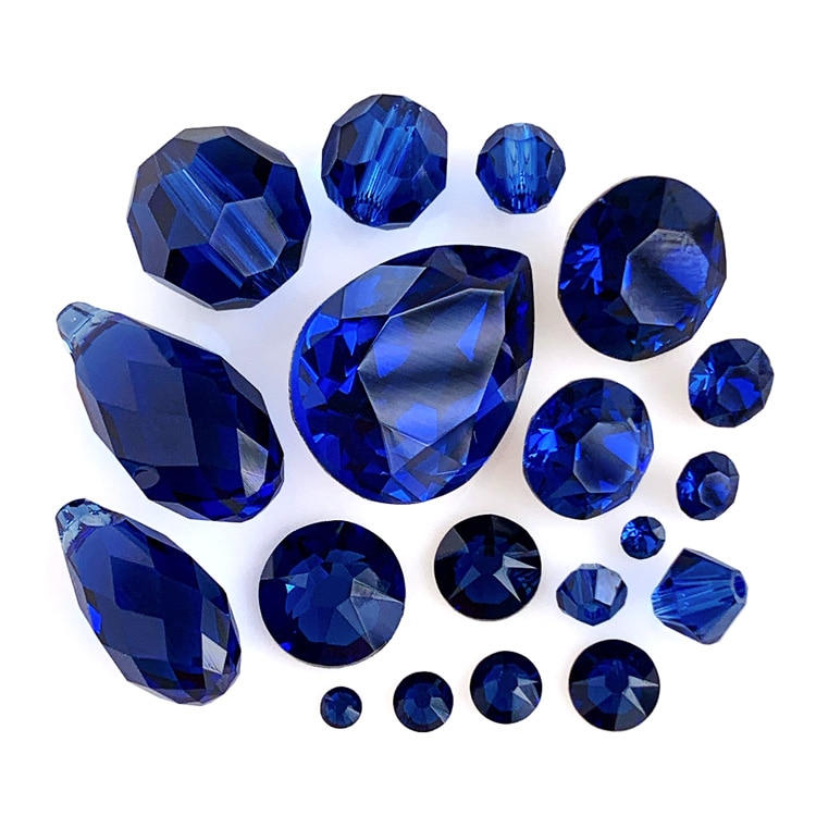 アドバンスト・クリスタル#5328 クリスタル ダークサファイア 4mm