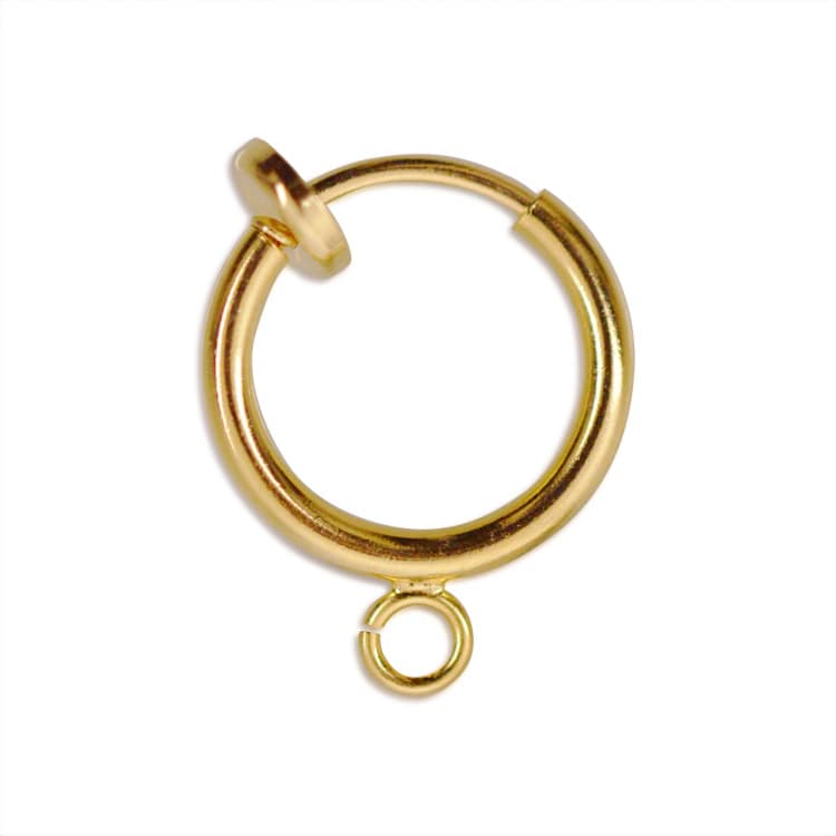 フープイヤリング（カン付） G 約11mm(大袋)｜アクセサリー金具