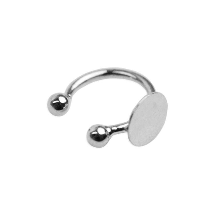 イヤーカフ（貼付） R 貼付部約6mm｜アクセサリー金具・パーツ【パーツ