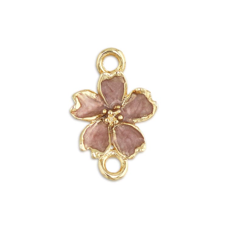pk ハンドメイドパーツ チャーム（つなぎパーツ）桜 / PK・G5 ｜アクセサリーチャーム