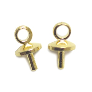 rinta　ヒートンサブパーツ ヒートン G5 約5mm×3mm（大袋）｜アクセサリー基礎金具【パーツクラブ