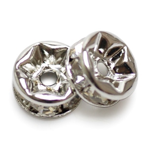 ロンデル クリスタル 5mm 5ミリ 50011 50011 平ロンデル クリスタル×R 約10mm｜ラインストーン・アクセサリーパーツ