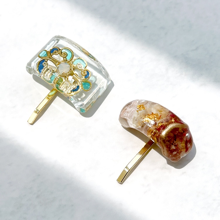 ポニーフック（貼付） G5 貼付部約6mm｜アクセサリー金具・パーツ