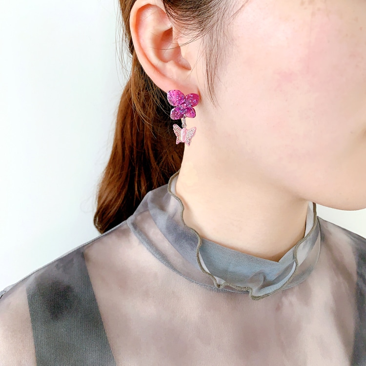 レジンで作る あじさいアンブレラマーカーとアクセサリー | ビーズ